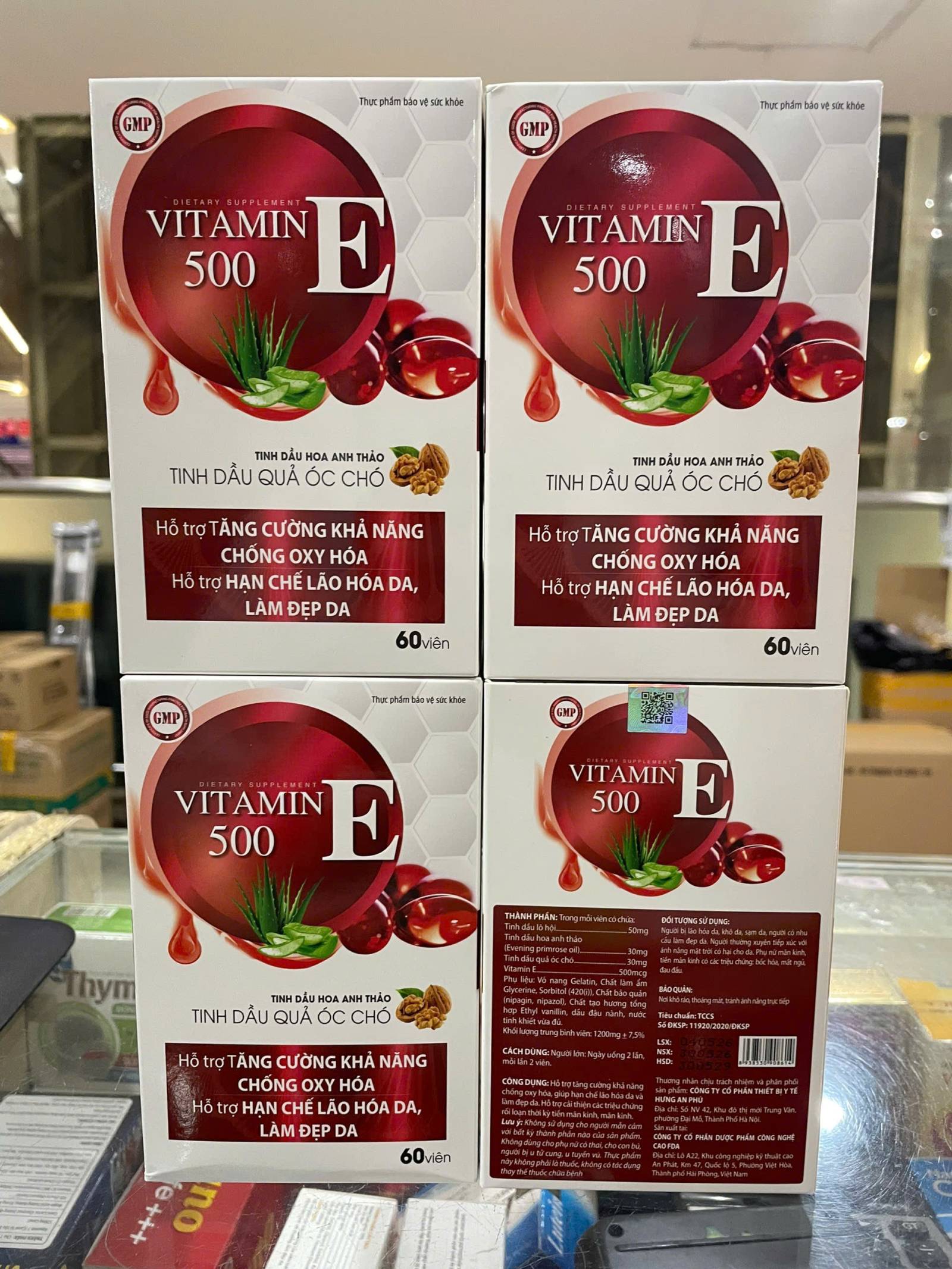 Vitamin E 500  _Hải Linh, Mới (Lọ/30V) K90