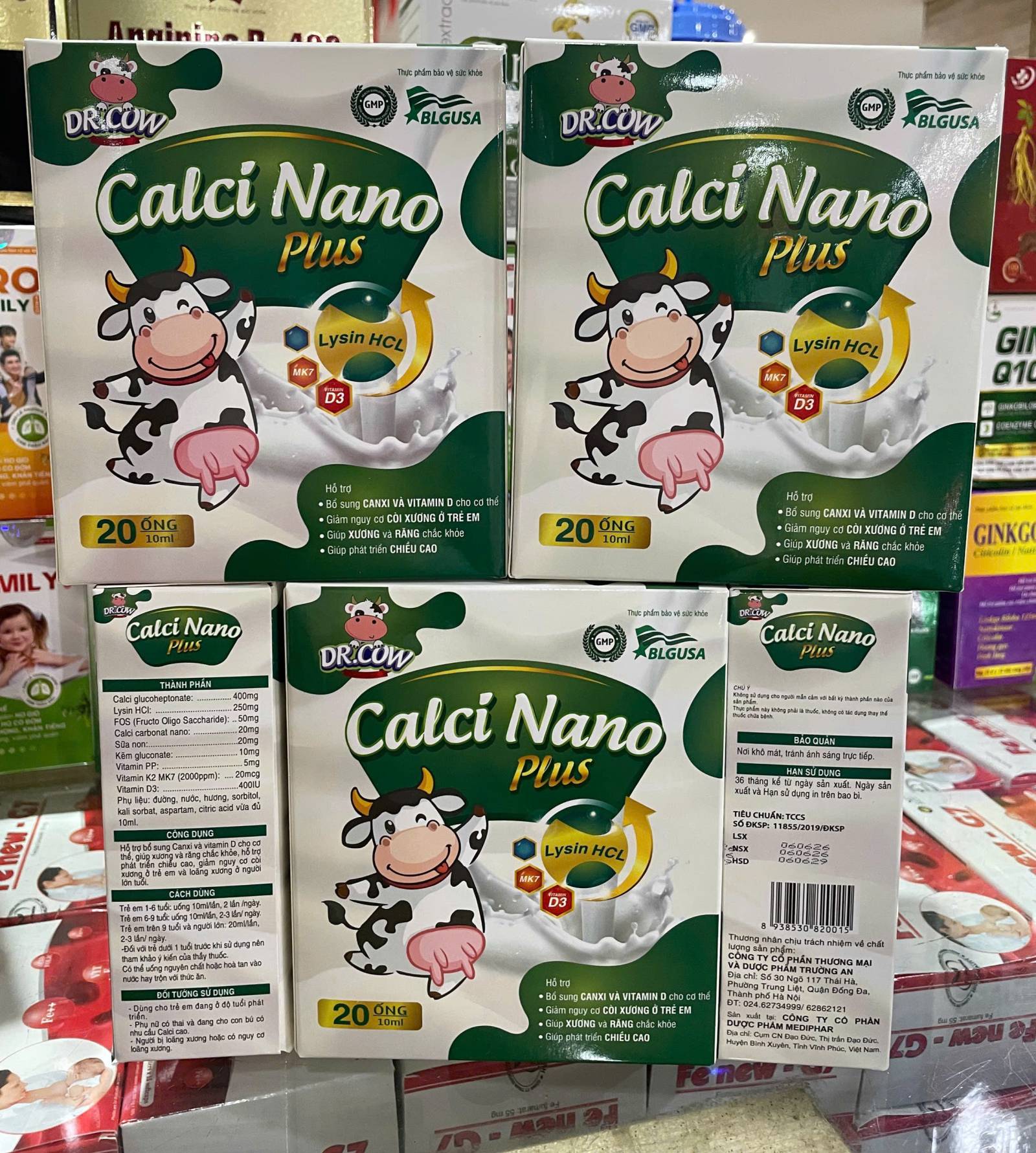 Calci Nano Plus (H/20 ống) canxi ống