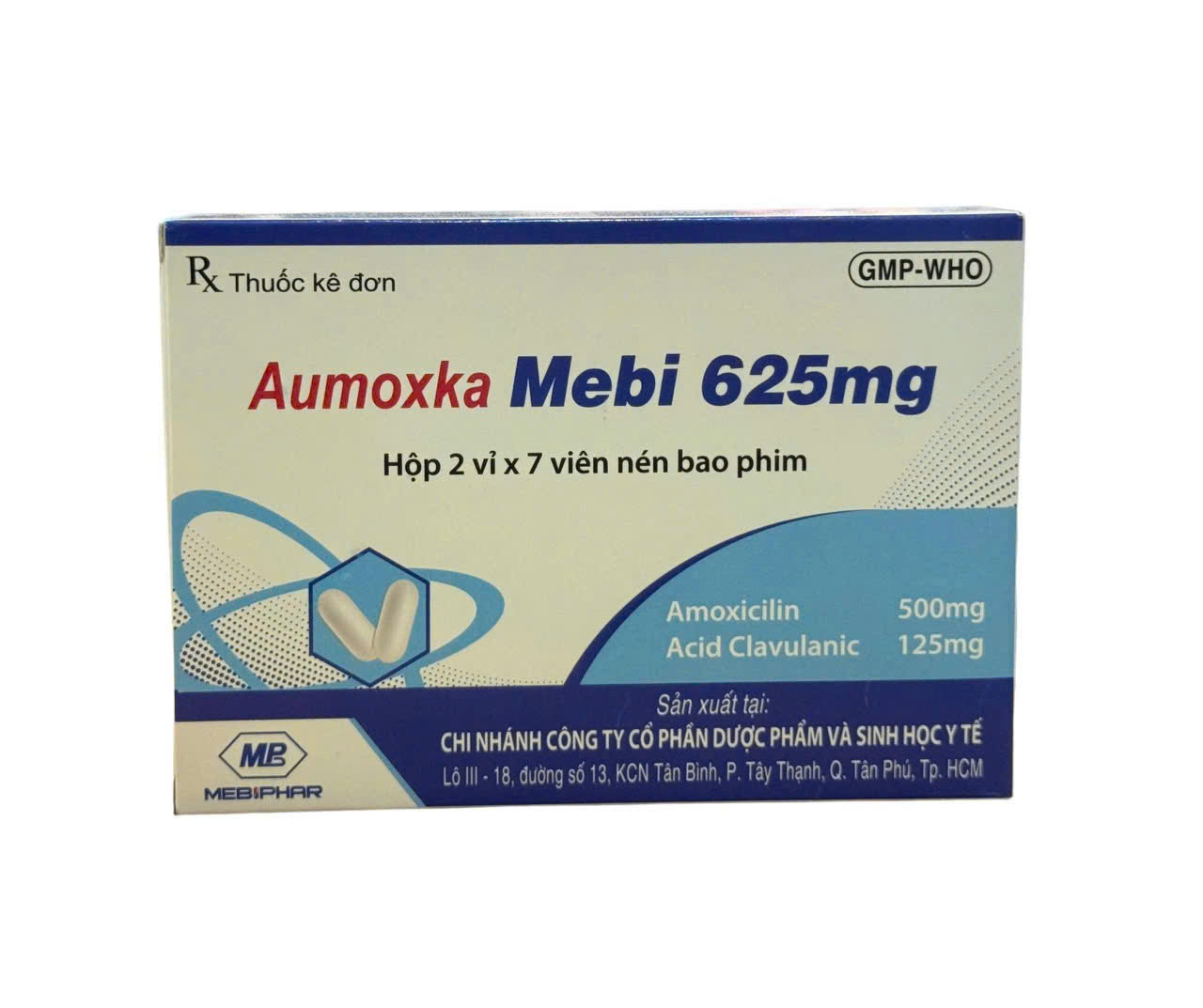 Aumoxka Mebi 625mg(H/14v) mebiphar
