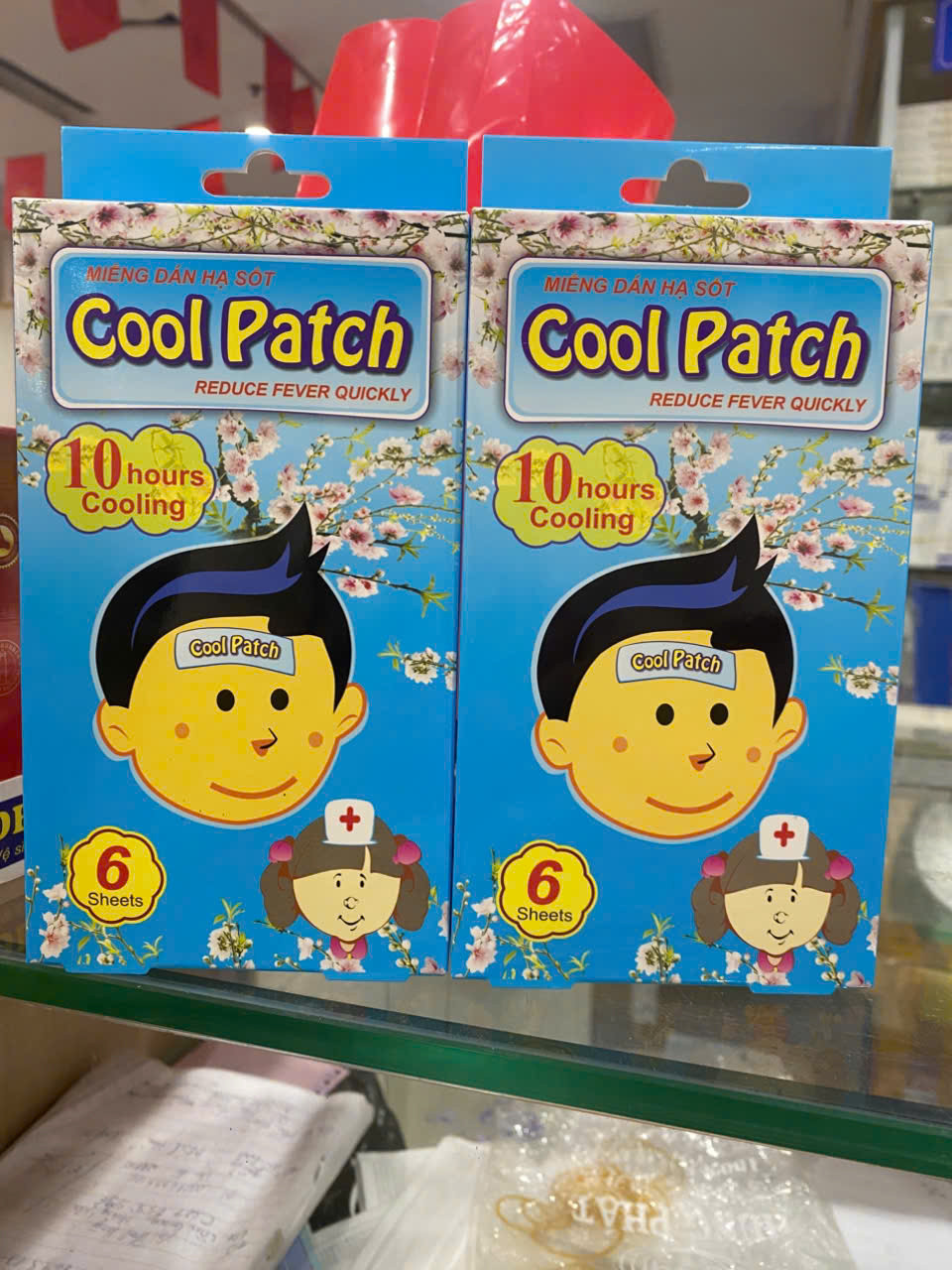 Miếng Dán Lạnh Hạ Sốt Cool Patch (Hộp 6 Miếng)