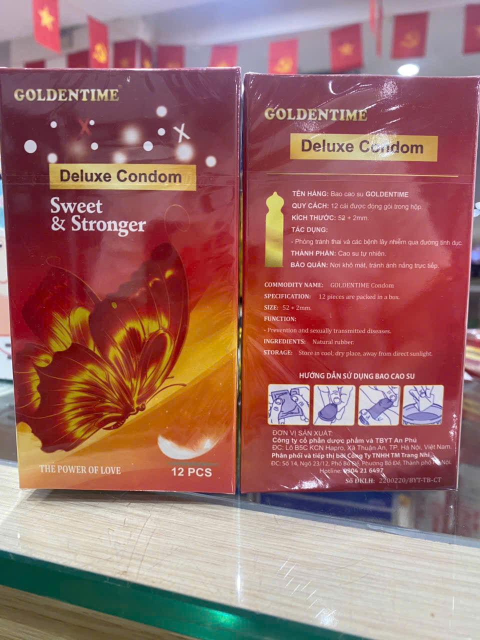 Bao Cao Su Goldentime Sweet And Stronger (H/12C)