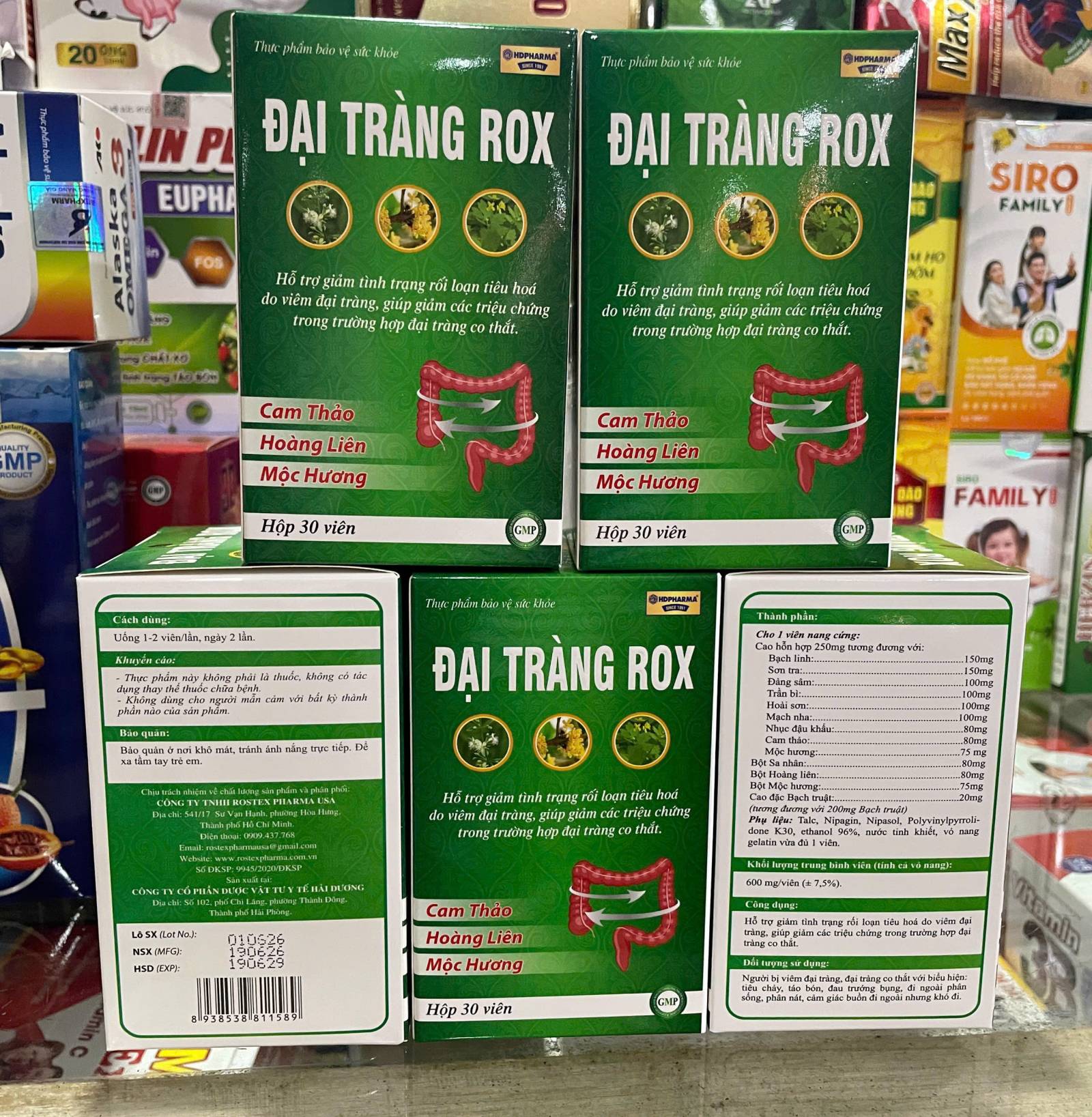 Đại Tràng Rox Lọ 30 Viên Phụ 90 H