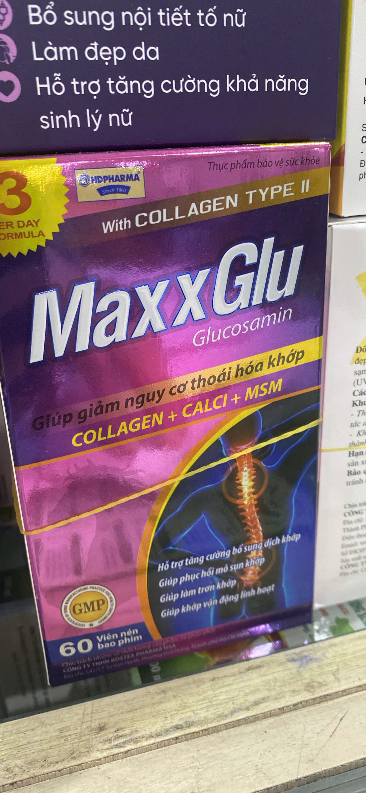 Maxglu (glucosamin) 60 Viên (90 Lọ/K)