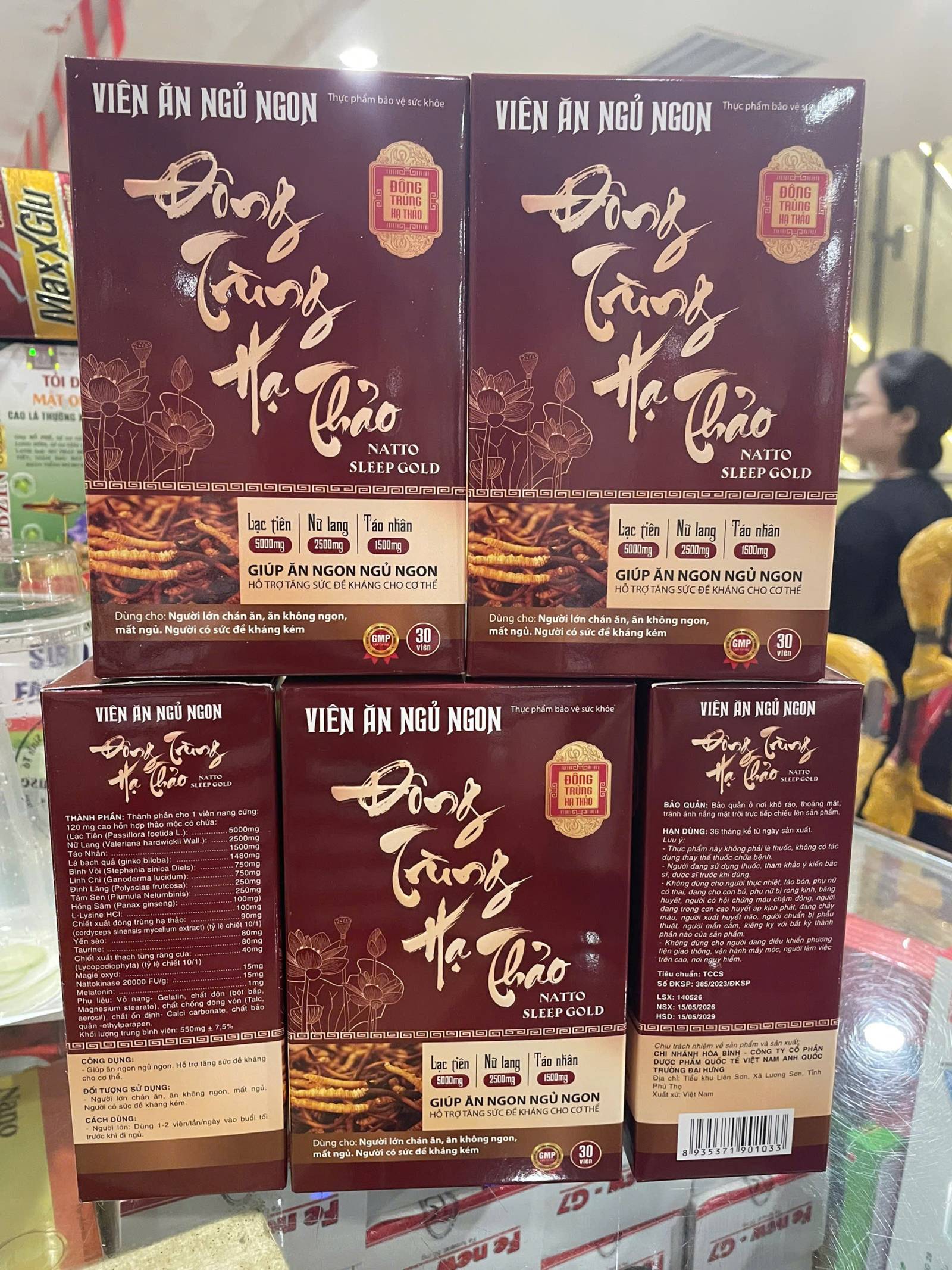 Viên Ăn Ngủ Ngon Đông Trùng Hạ Thảo Cô 30 Viên