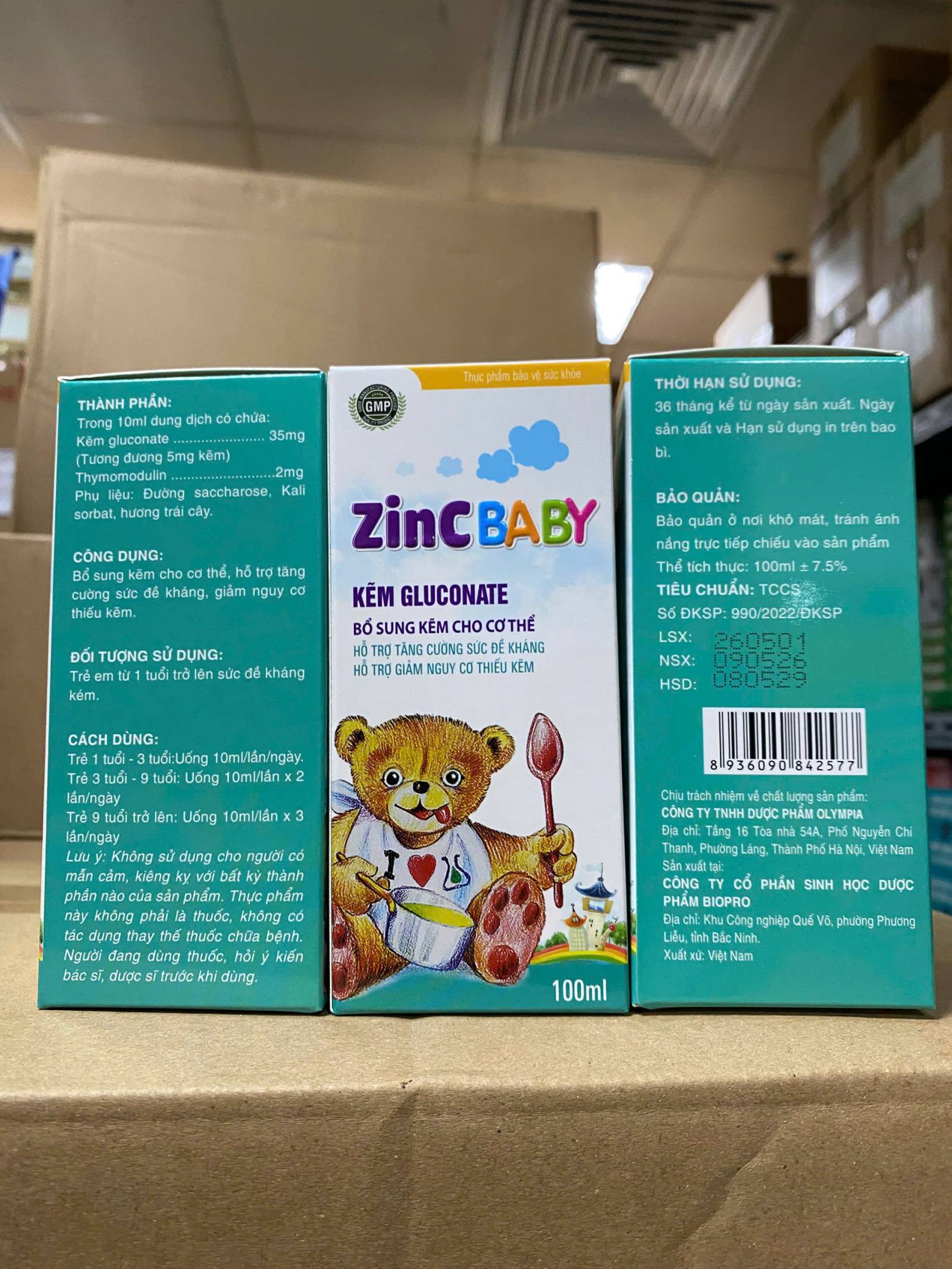 Kẽm Siro Zinc Baby (Lọ100Ml)