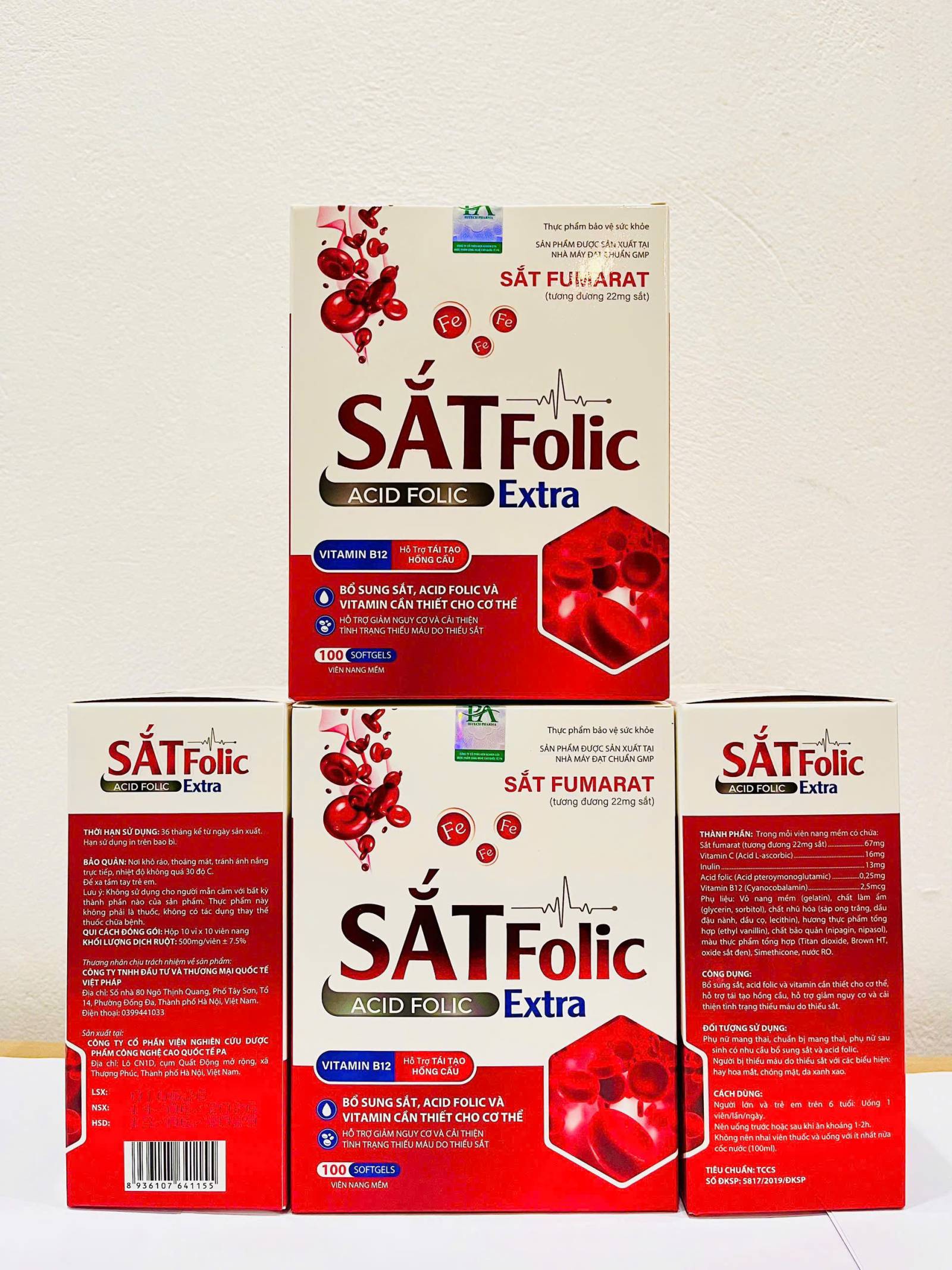 Sắt Viên Sắt Folic Extra (H/100v)