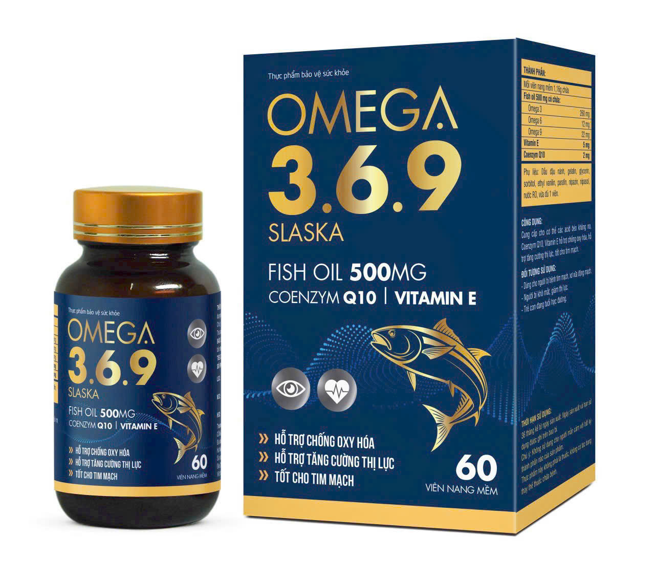 Omega 369 slaska (L/60v) lọ thủy tinh, xanh tím