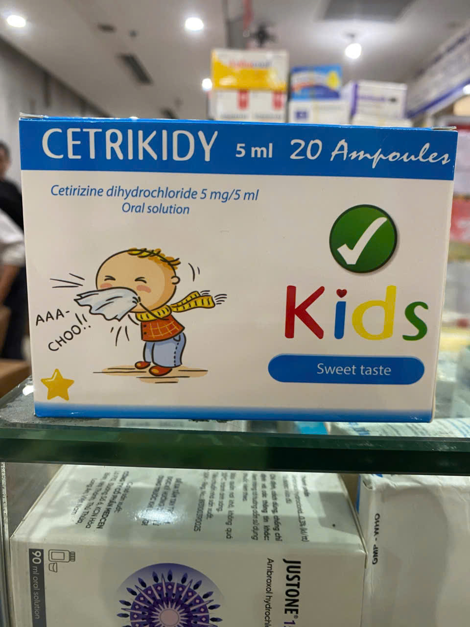 Cetrikidy (cetirizin 5mg/5ml) H/20 ống
