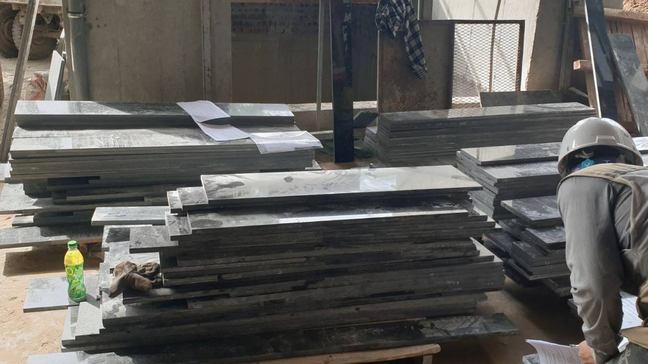 Đơn hàng đá kim sa tại dự án Terra An Hưng - Hà Nội