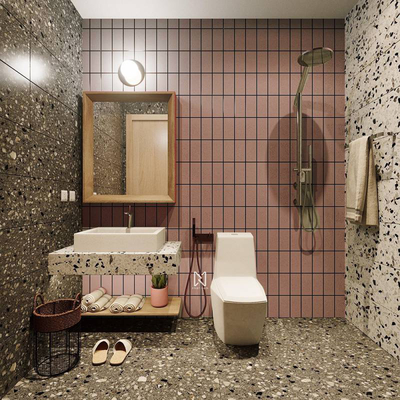 Gạch thẻ ốp tường xanh nhạt 45x95mm V507