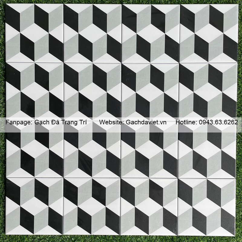 Gạch bông men KT 200*200mm GB-V2009