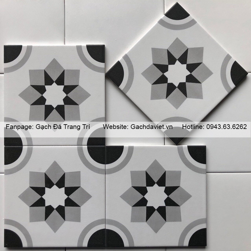 Gạch bông men KT 200*200mm GB-V2028