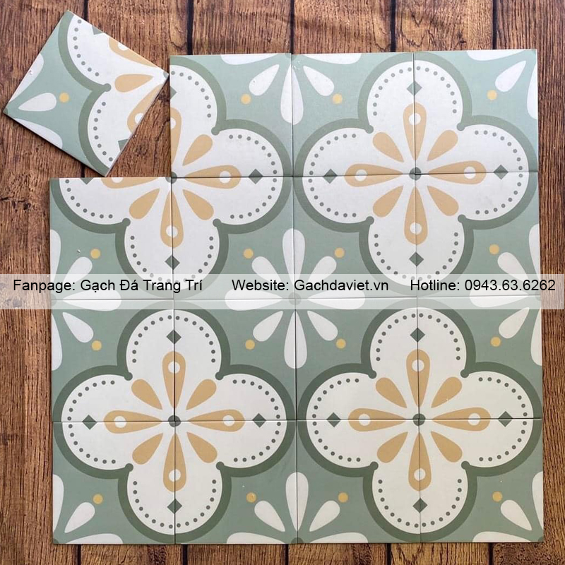 Gạch bông men KT 200*200mm GB-V2034