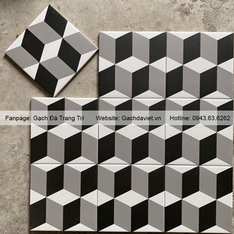 Gạch bông men KT 200*200mm GB-V2091