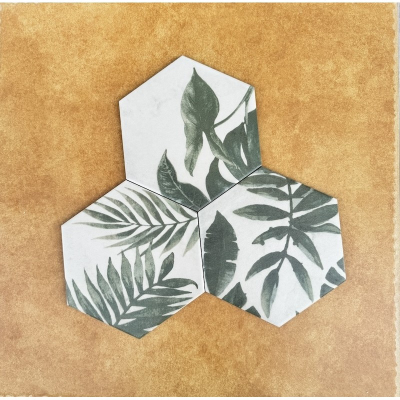 Gạch thẻ lục giác KT : 200x230mm V-FL 254