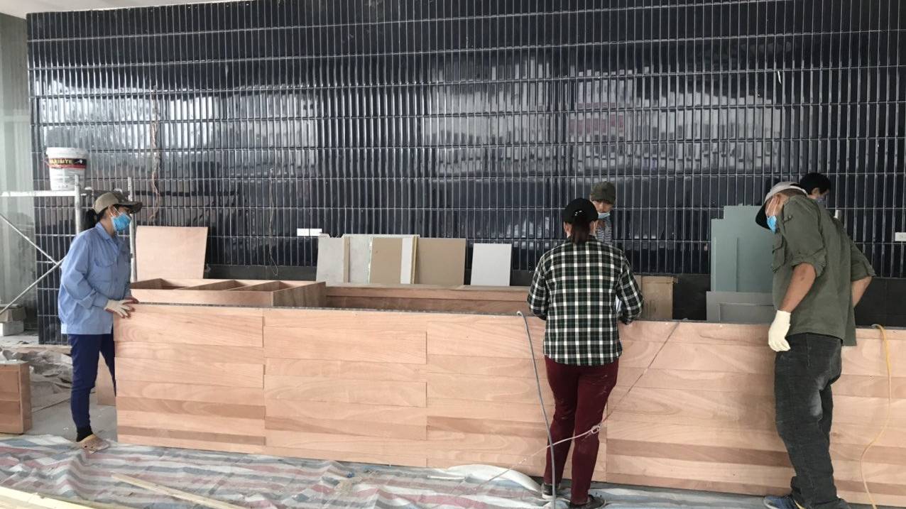 Đơn hàng gạch mosaic que cho công trình TCH Gamuda