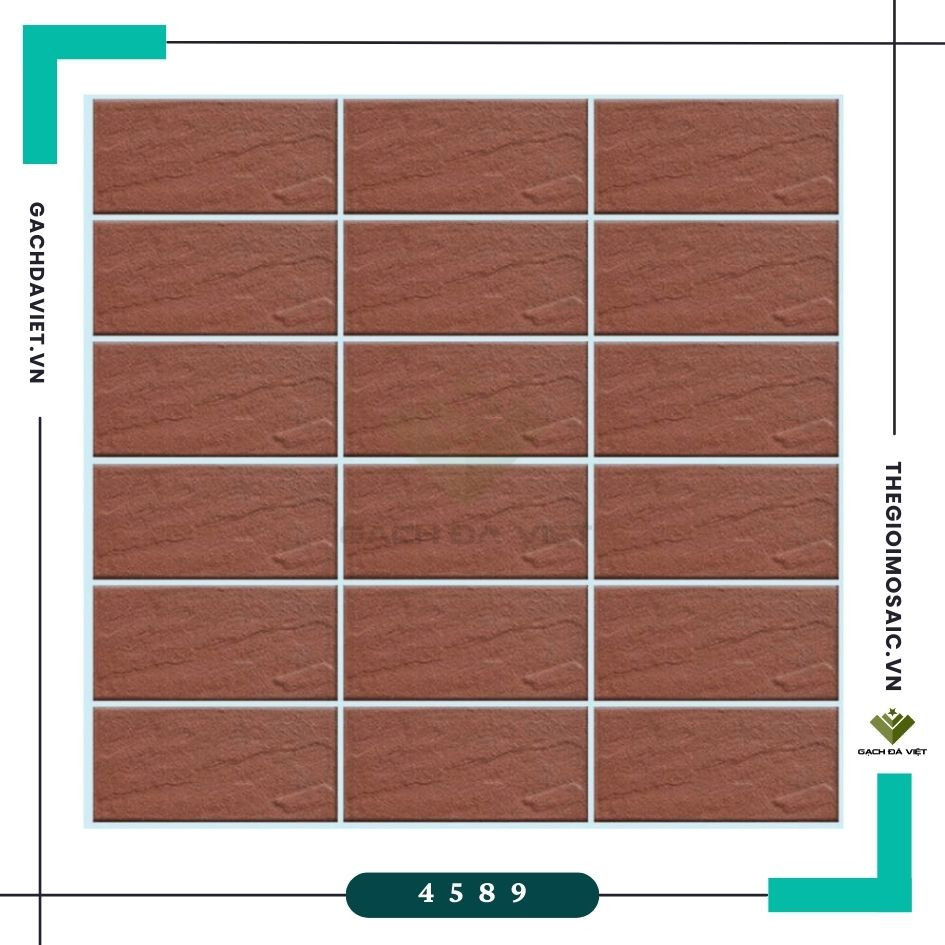 Gạch thẻ ốp tường KT 45x95mm V4589