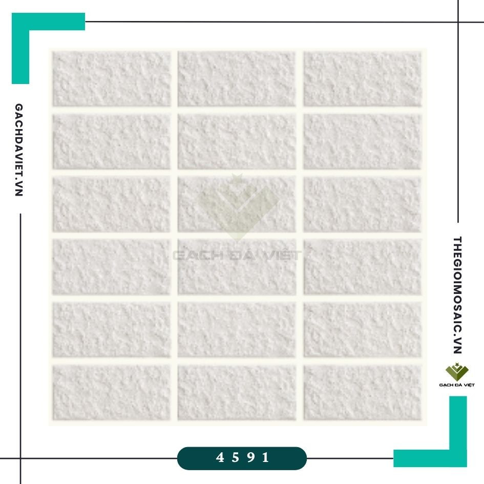 Gạch thẻ ốp tường KT 45x95mm V4591