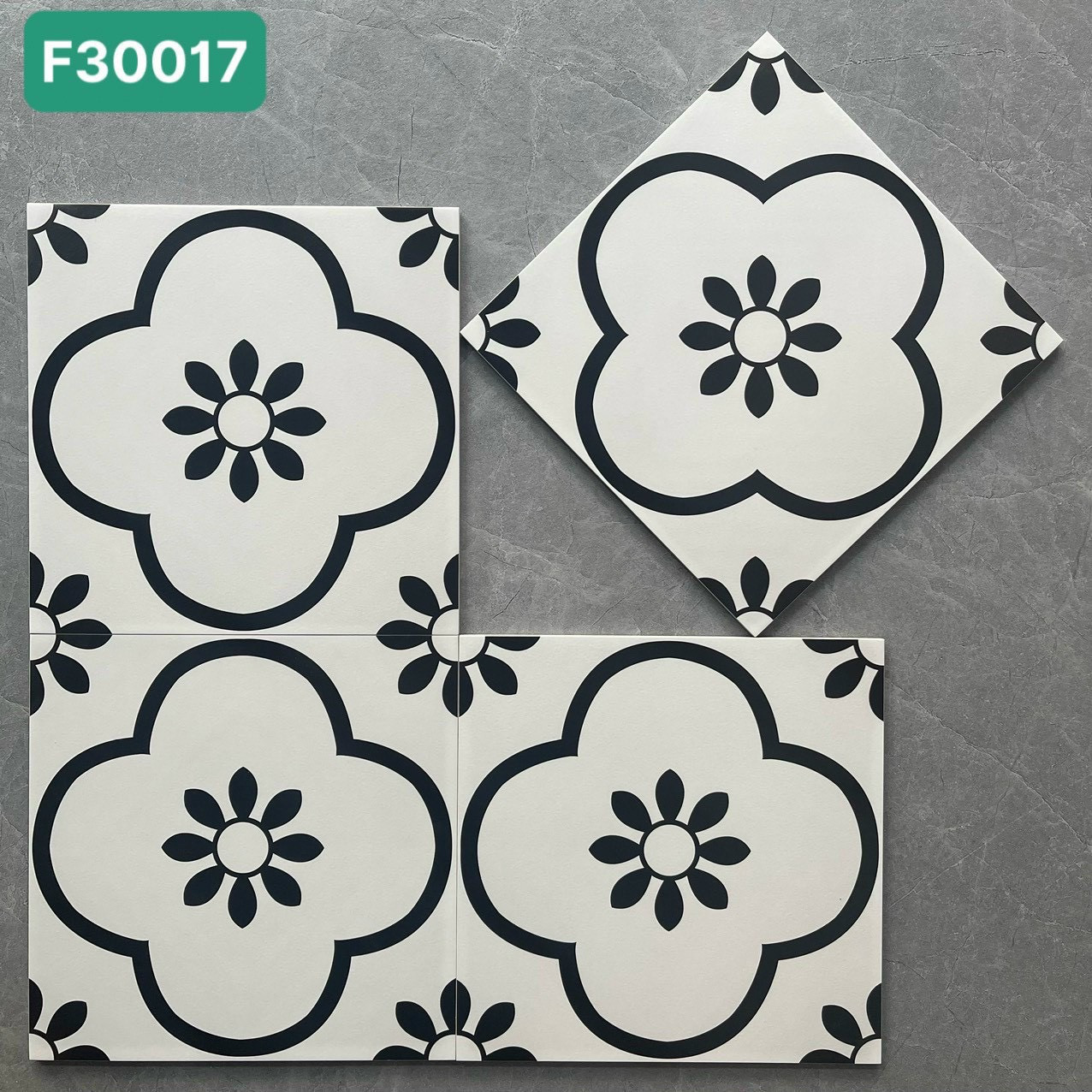 Gạch bông men KT 300x300mm V-F30017