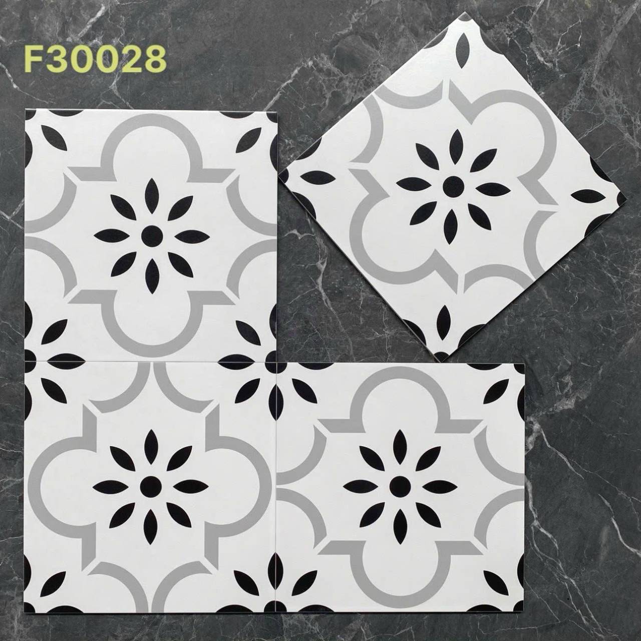 Gạch bông men KT 300x300mm V-F30028