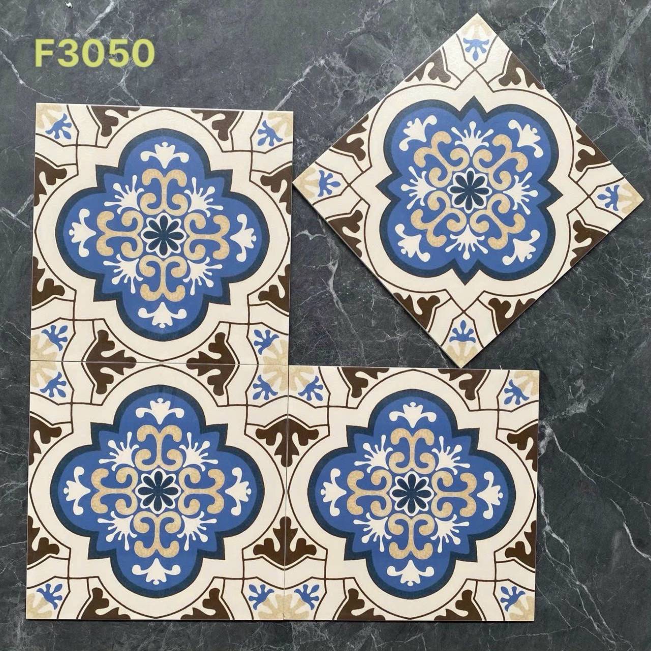 Gạch bông men KT 300x300mm V-F3050