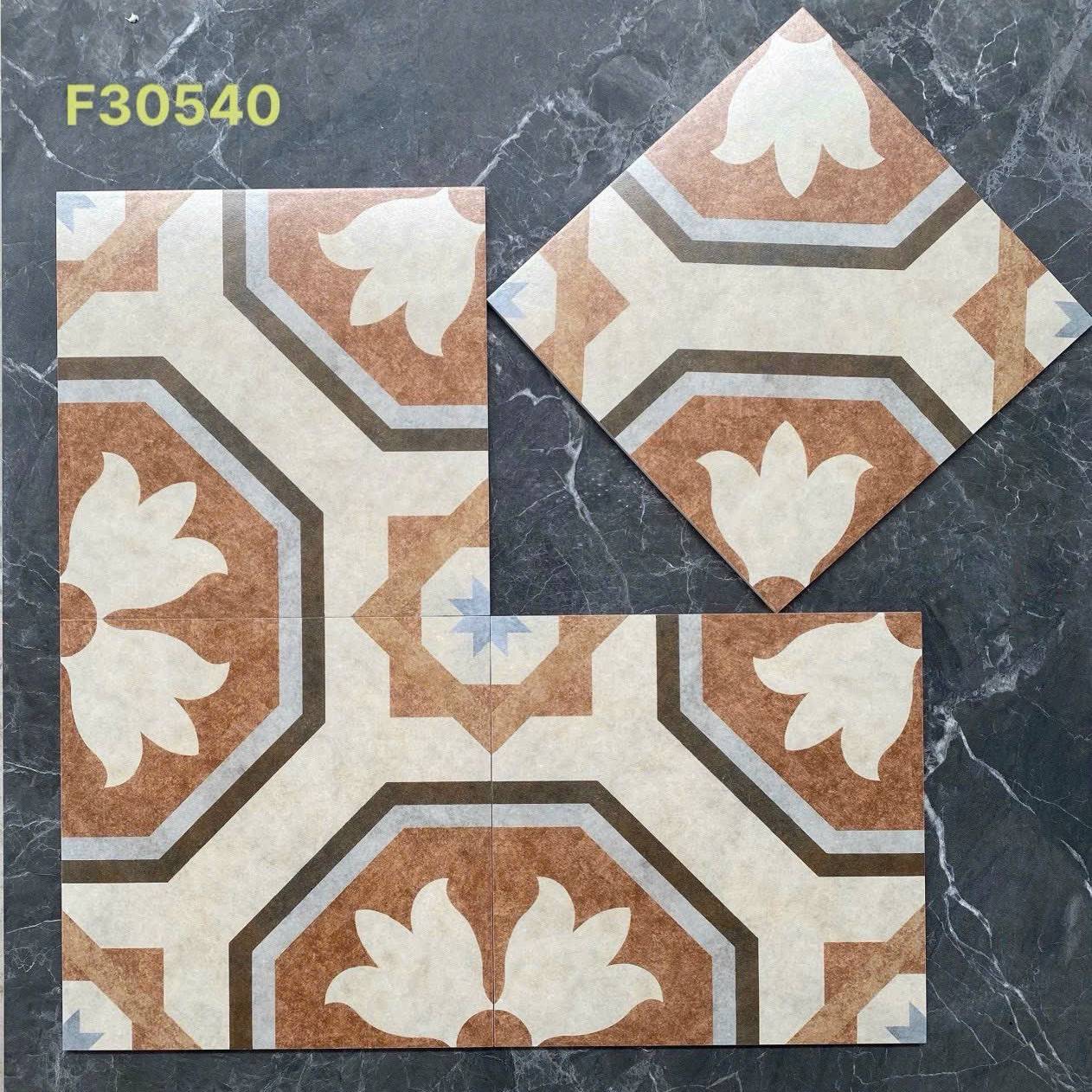 Gạch bông men KT 300x300mm V-F30540