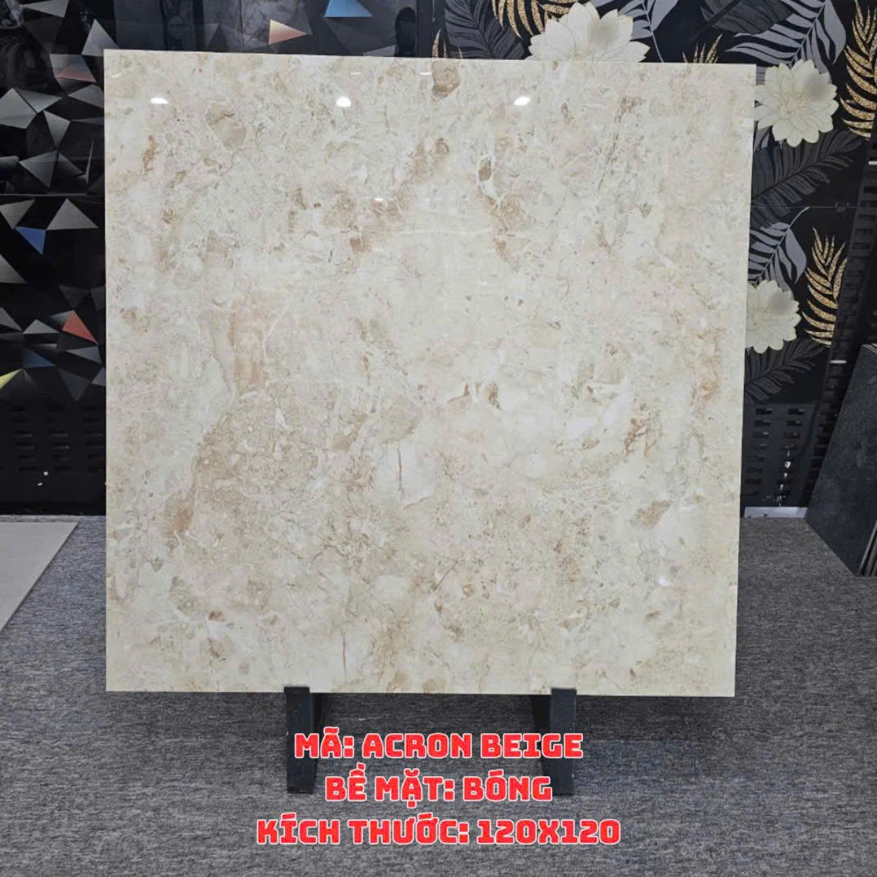 Gạch Ấn Độ KT 120x120cm V-BA-ACRON BEIGE