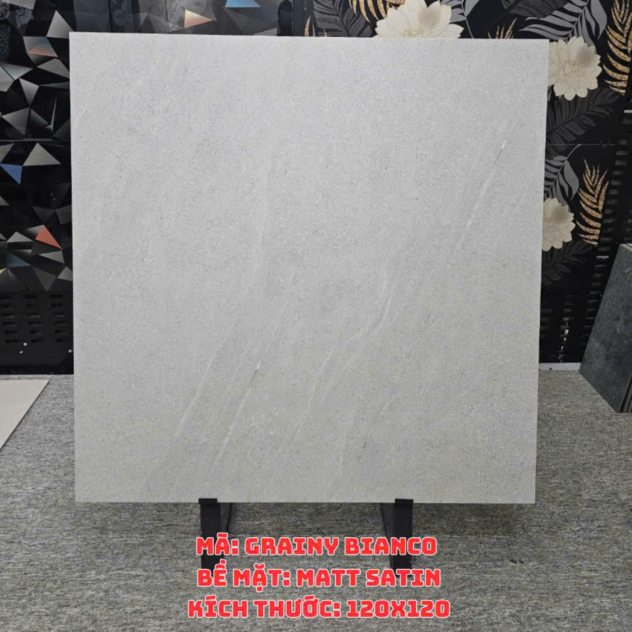 Gạch Ấn Độ KT 120x120cm V-BA-GRAINY BIANCO