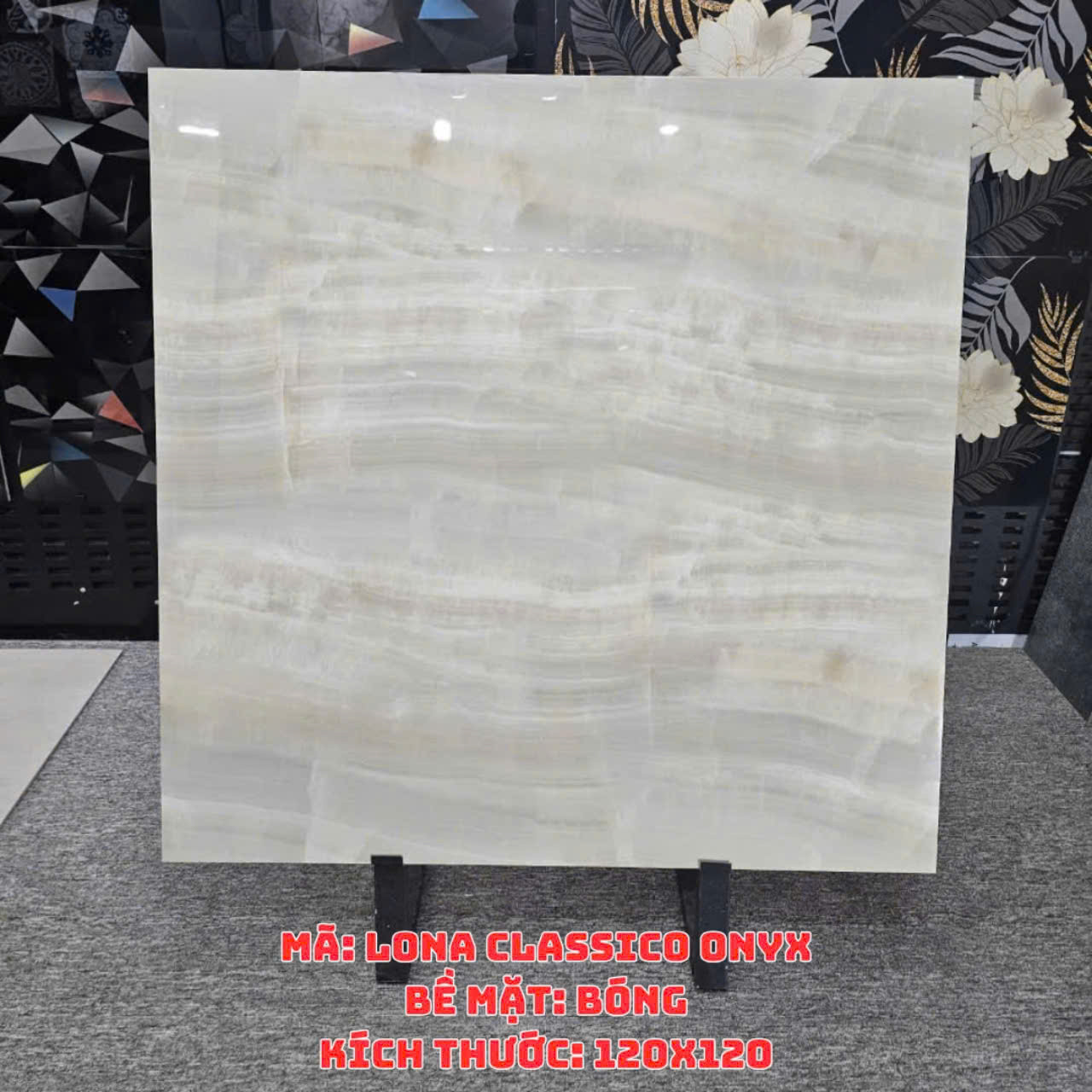 Gạch Ấn Độ KT 120x120cm V-BA-LONA CLASSICO ONYX