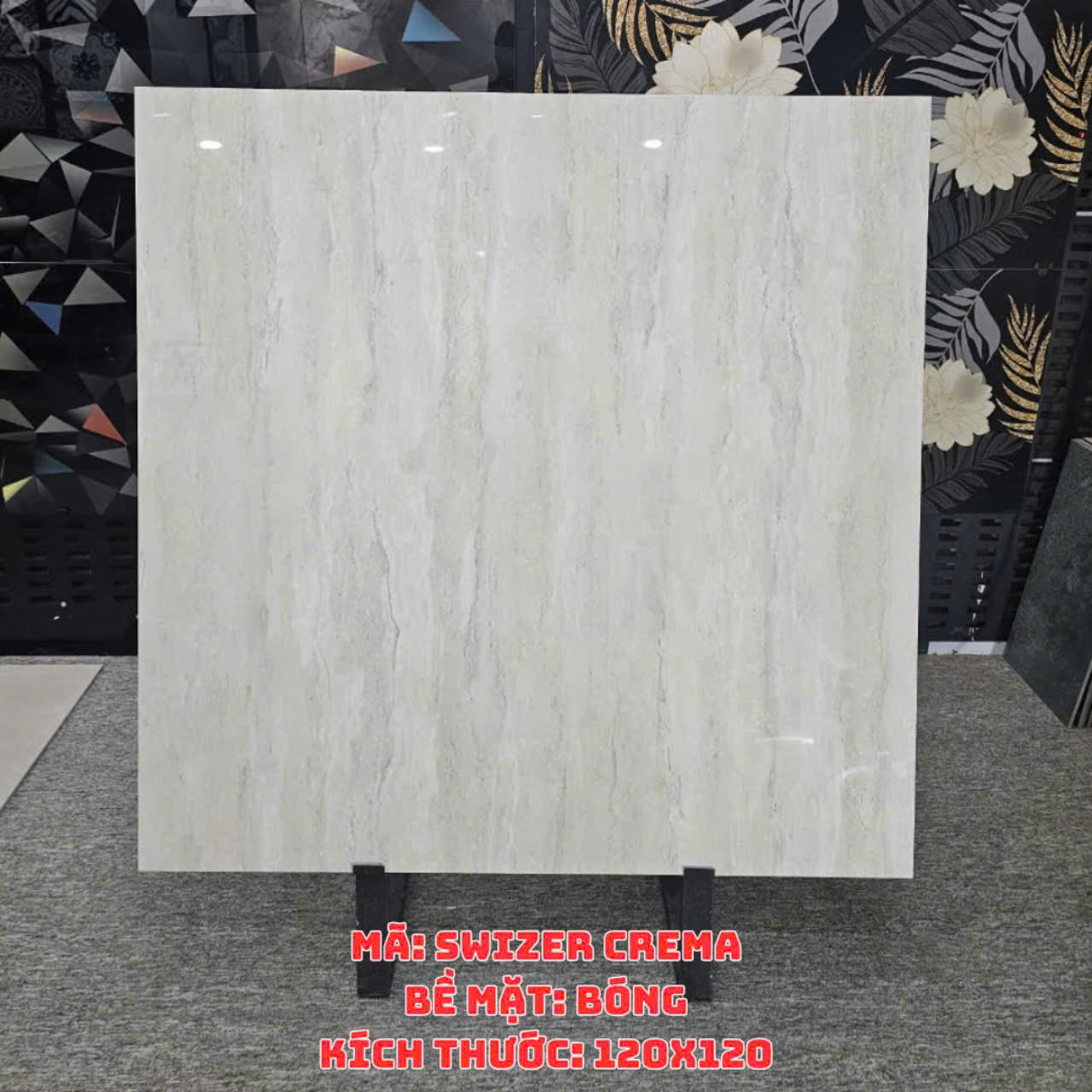 Gạch Ấn Độ KT 120x120cm V-BA-SWIZER CREMA