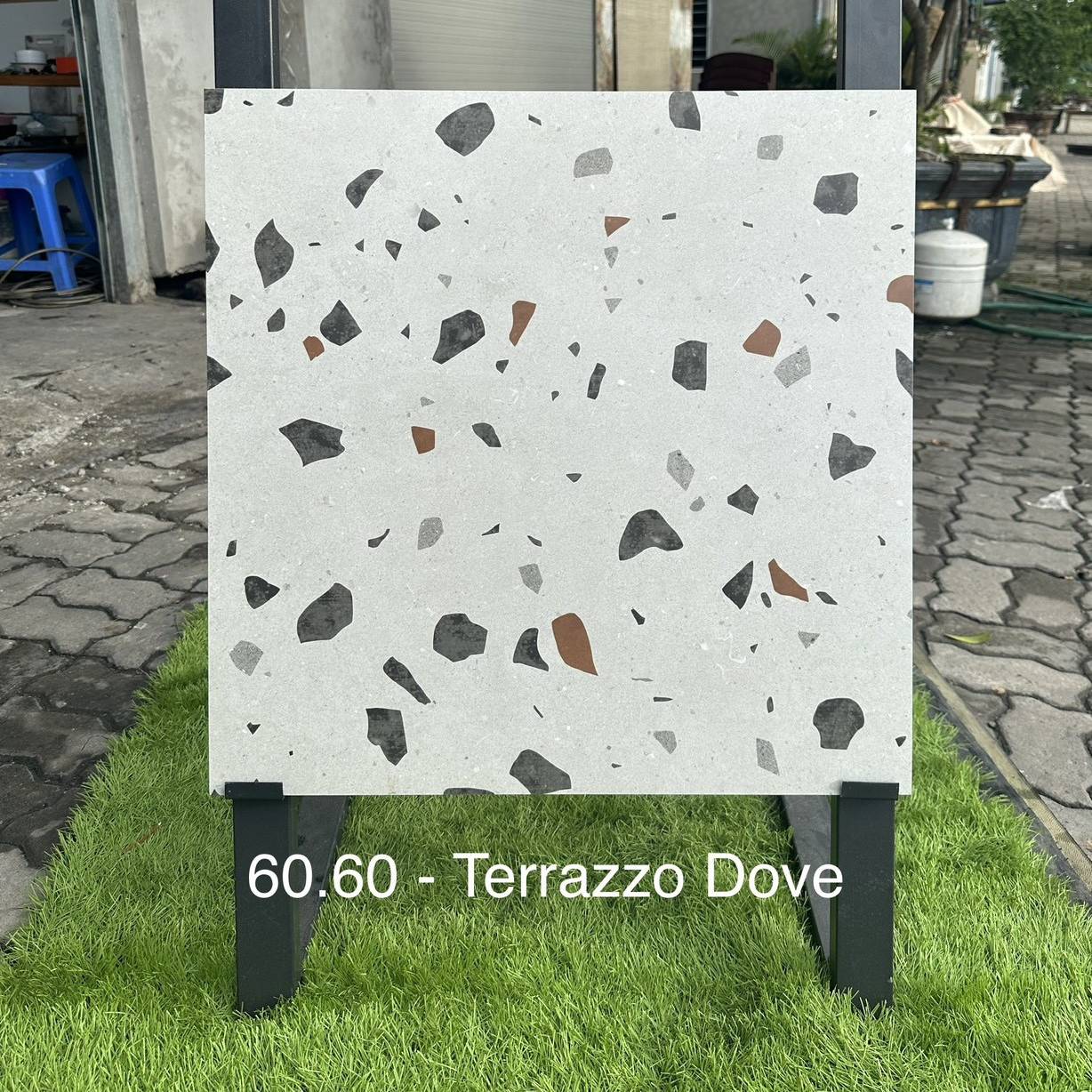 Gạch Ấn Độ KT 60x60cm V-BA-TERRAZZO DOVE
