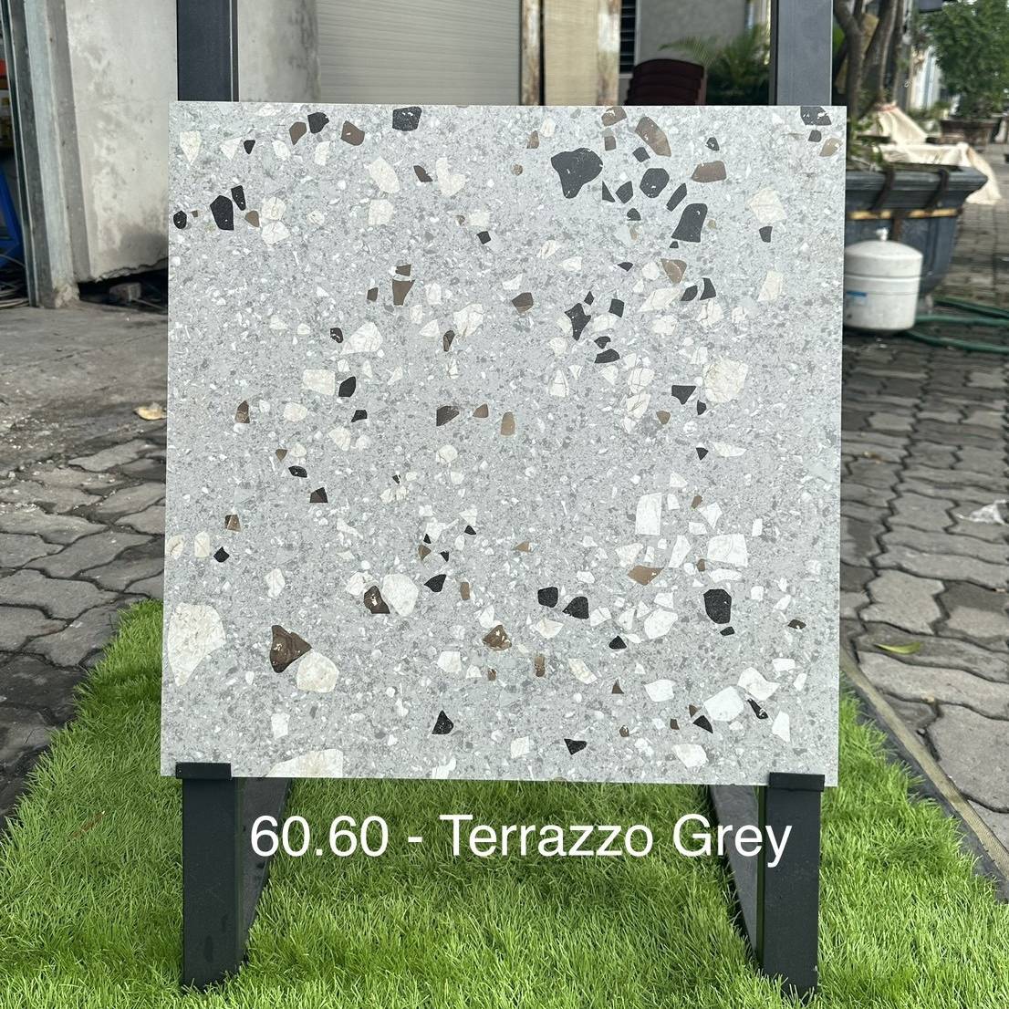 Gạch Ấn Độ KT 60x60cm V-BA-TERRAZZO GREY