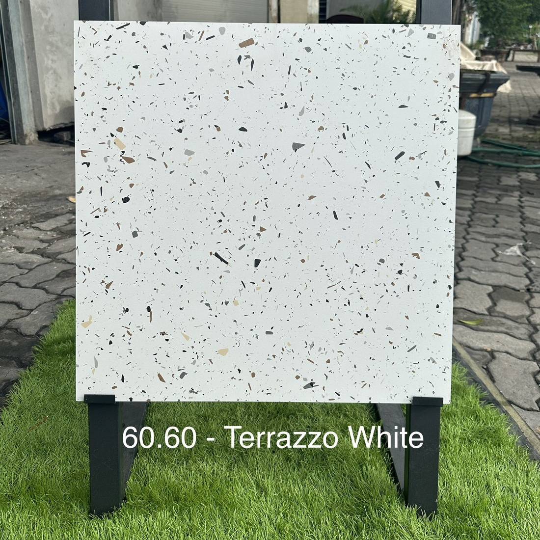 Gạch Ấn Độ KT 60x60cm V-BA-TERRAZZO  WHITE