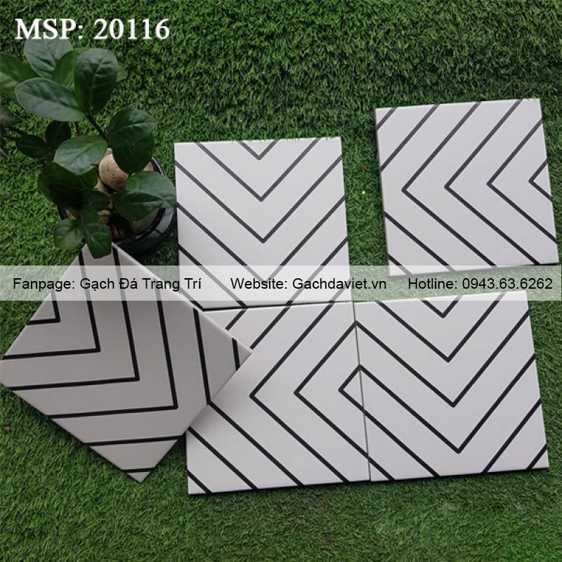 Gạch bông men nhập khẩu KT 200*200mm V20116