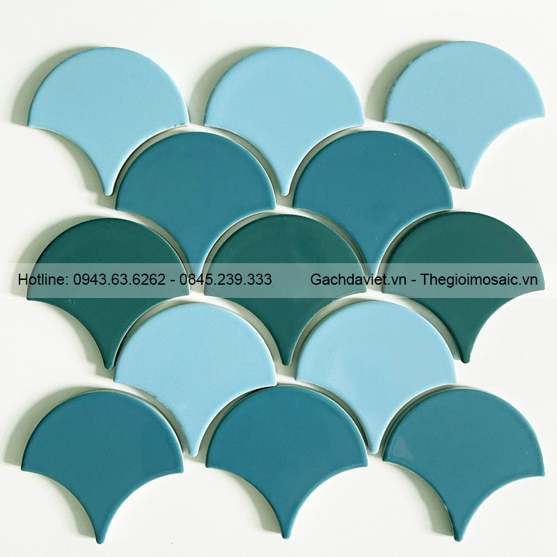 Gạch mosaic vảy cá MSVC-GP-FT118B246