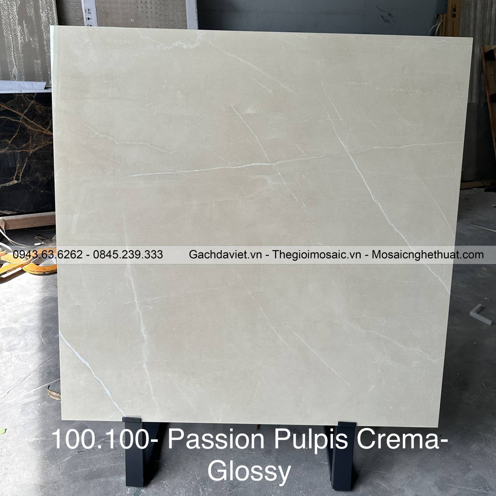 Gạch Ấn Độ nhập khẩu KT 100x100cm V-BA100-Passion Pulpis Cerama Glossy