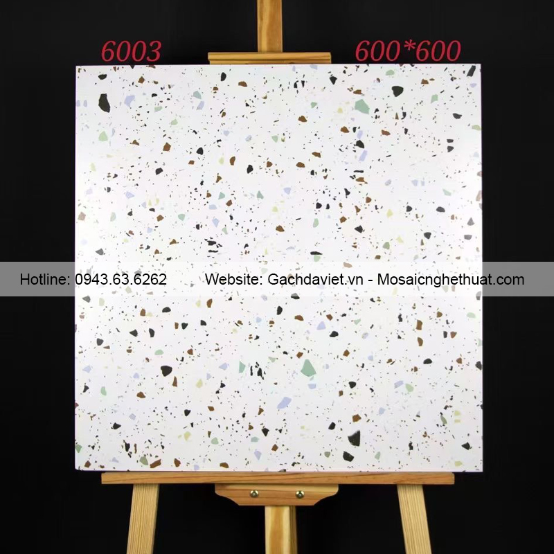 Gạch ốp lát terrazzo kích thước 600x600mm VTR6003