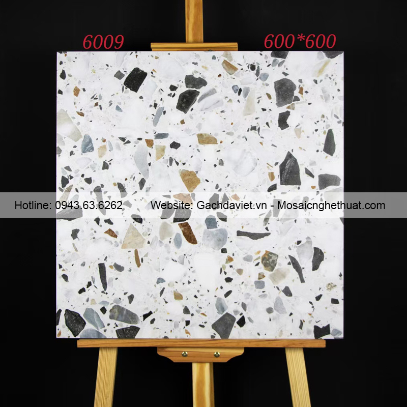 Gạch ốp lát terrazzo kích thước 600x600mm VTR6009
