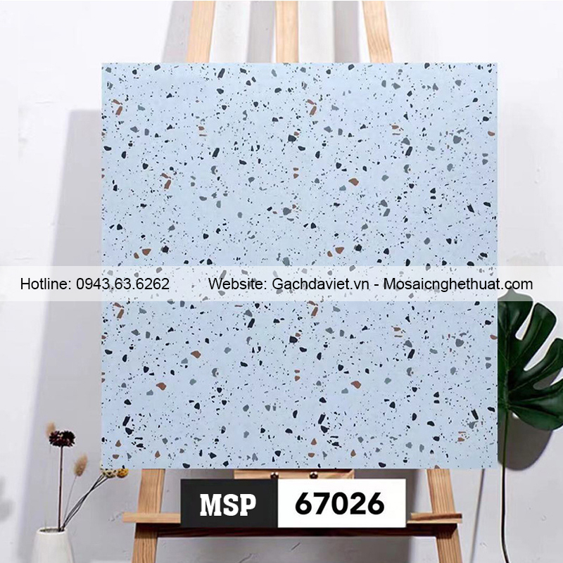 Gạch ốp lát terrazzo kích thước 600x600mm VTR67026