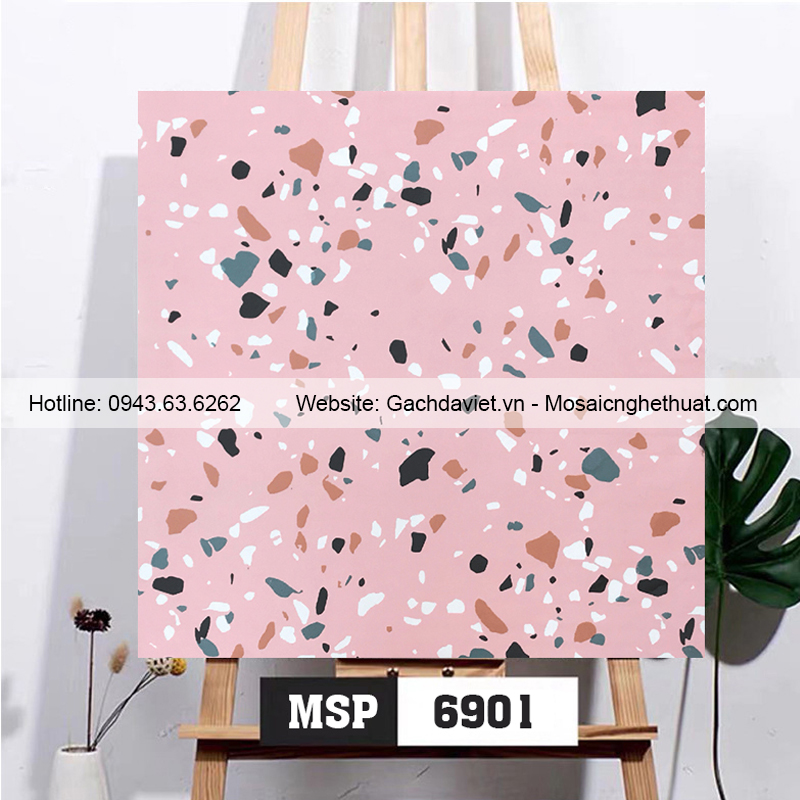 Gạch ốp lát terrazzo kích thước 600x600mm VTR6901