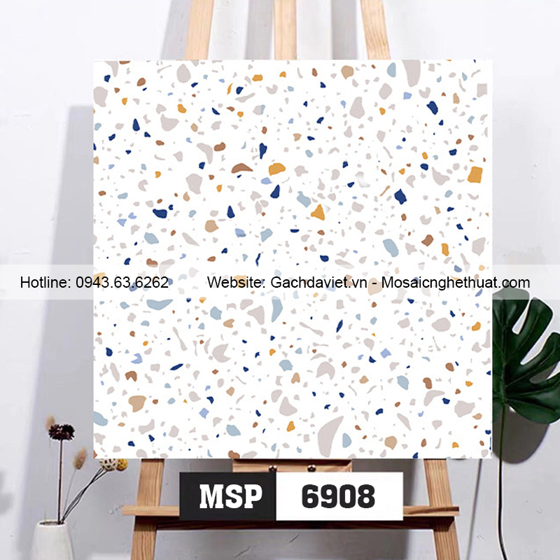 Gạch ốp lát terrazzo kích thước 600x600mm VTR6908