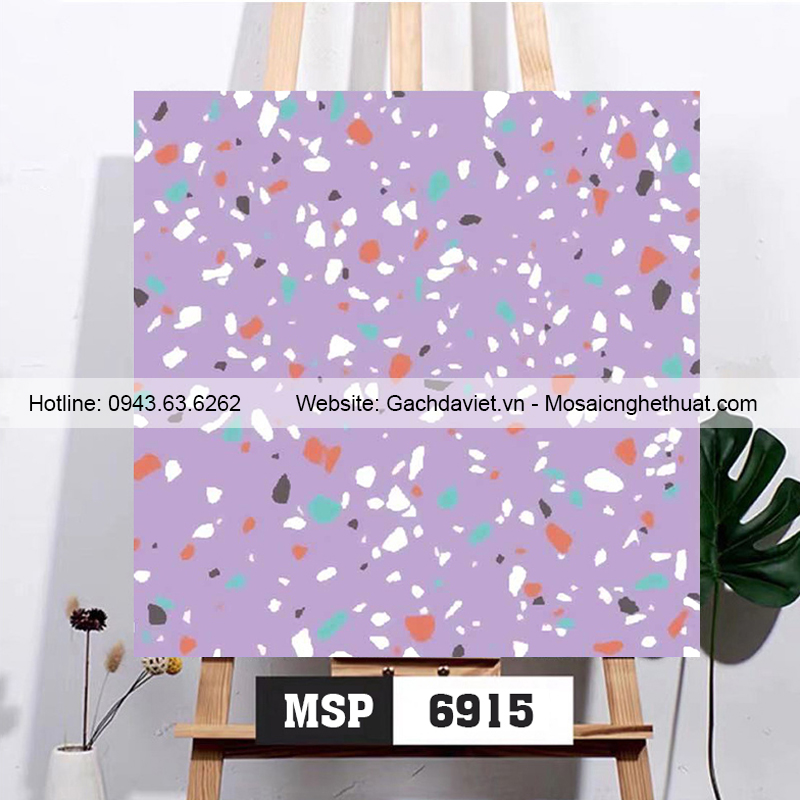 Gạch ốp lát terrazzo kích thước 600x600mm VTR6915