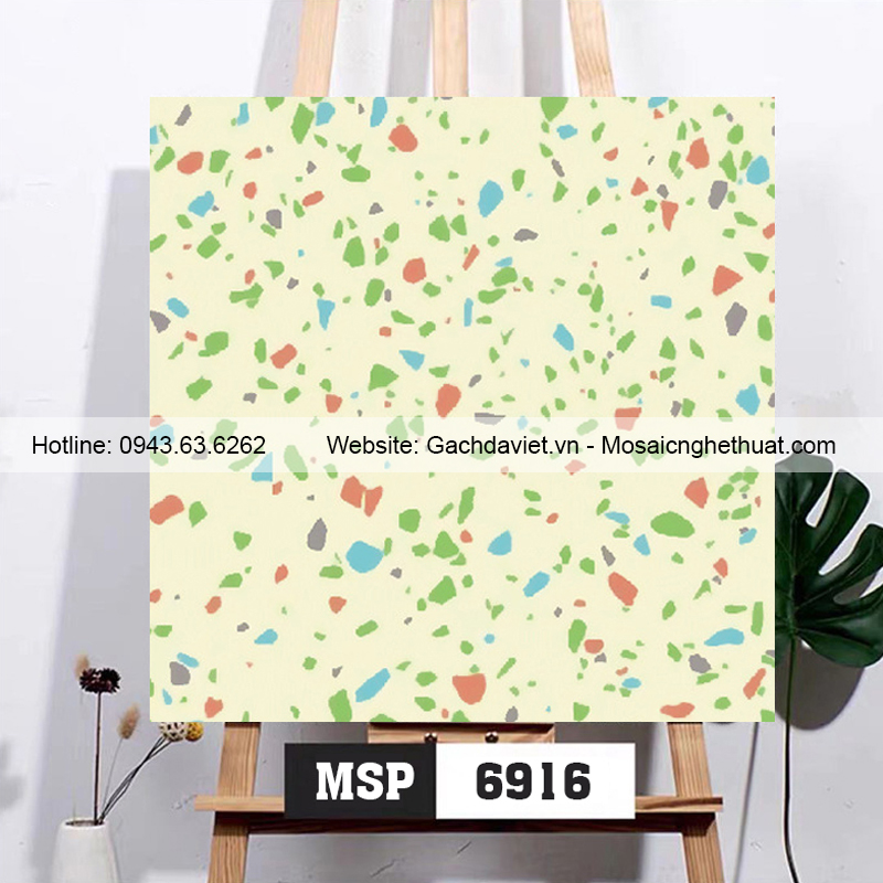 Gạch ốp lát terrazzo kích thước 600x600mm VTR6916