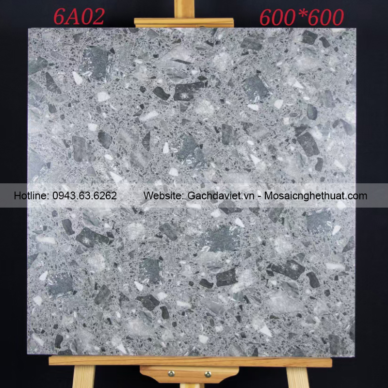 Gạch ốp lát terrazzo kích thước 600x600mm VTR6A02