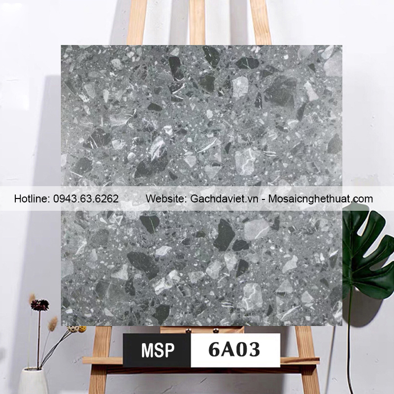 Gạch ốp lát terrazzo kích thước 600x600mm VTR6A03