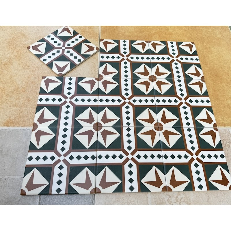 Gạch bông men KT 200x200mm V-MBH 378