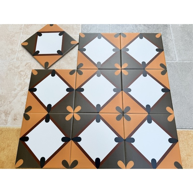 Gạch bông men KT 200x200mm V-MBH 338