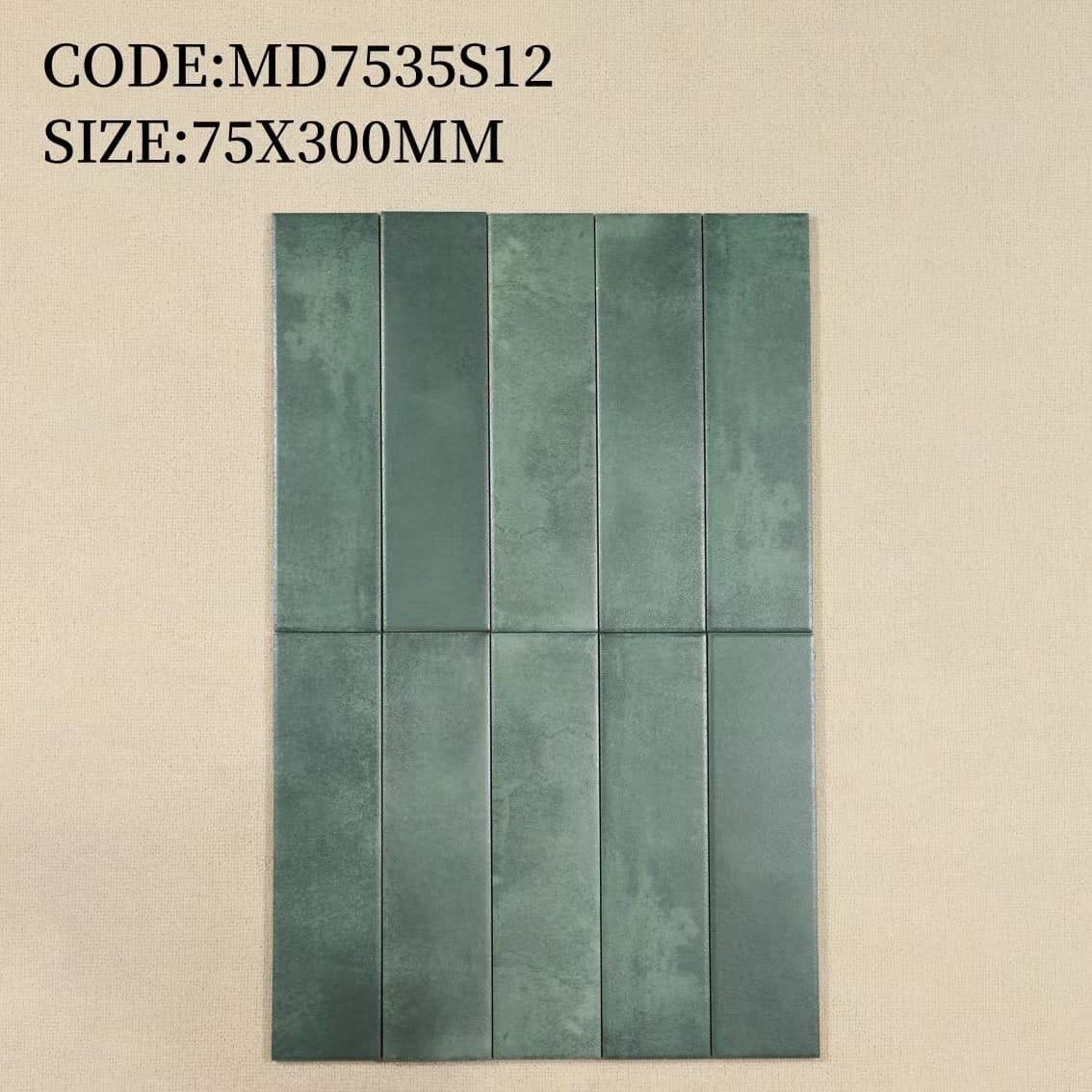 Gạch thẻ trang trí 75x300 Porcelain VGT-7535S12