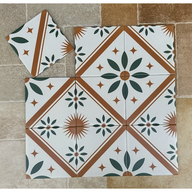 Gạch bông men KT 200x200mm V-MBH 2148