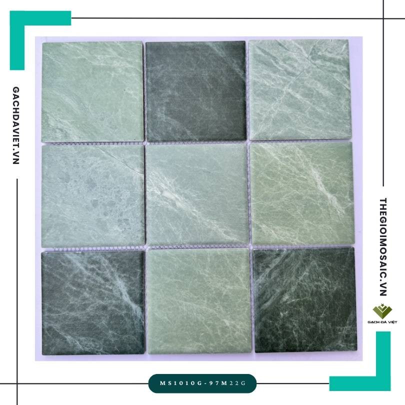 Gạch mosaic 10x10 gốm vuông MS1010G-97M22G
